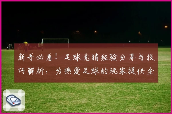 新手必看！足球竞猜经验分享与技巧解析，为热爱足球的玩家提供全面入门指南